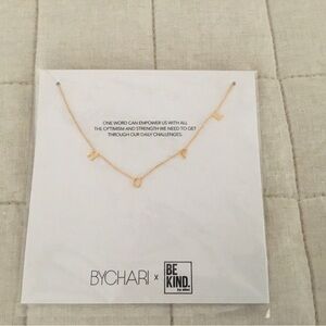 Final Price. HOPE Necklace gold by BYCHARI